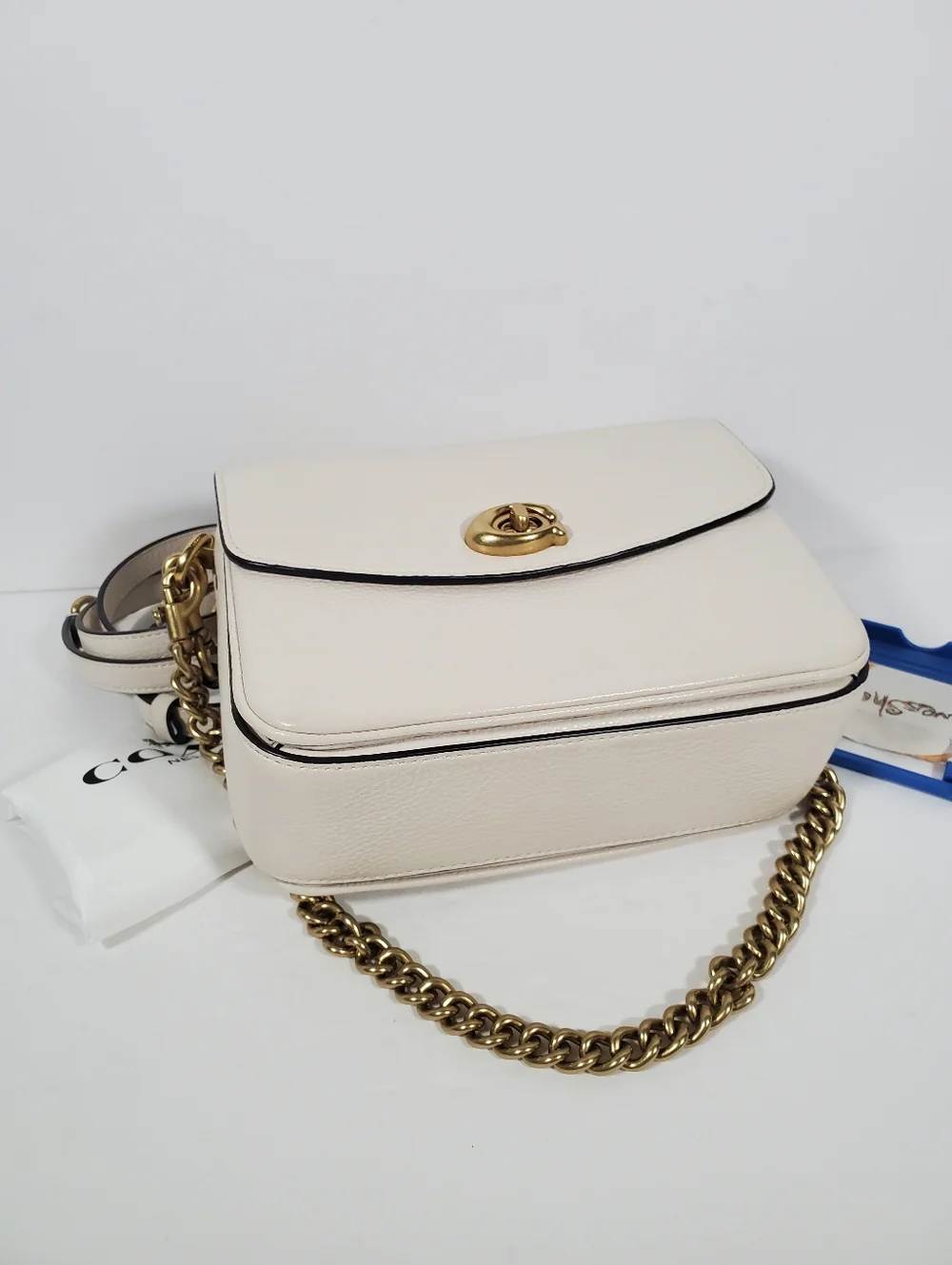 Coach Cassie Pebble Leather 3 Straps Small Top Handle Crossbody Bag NWT